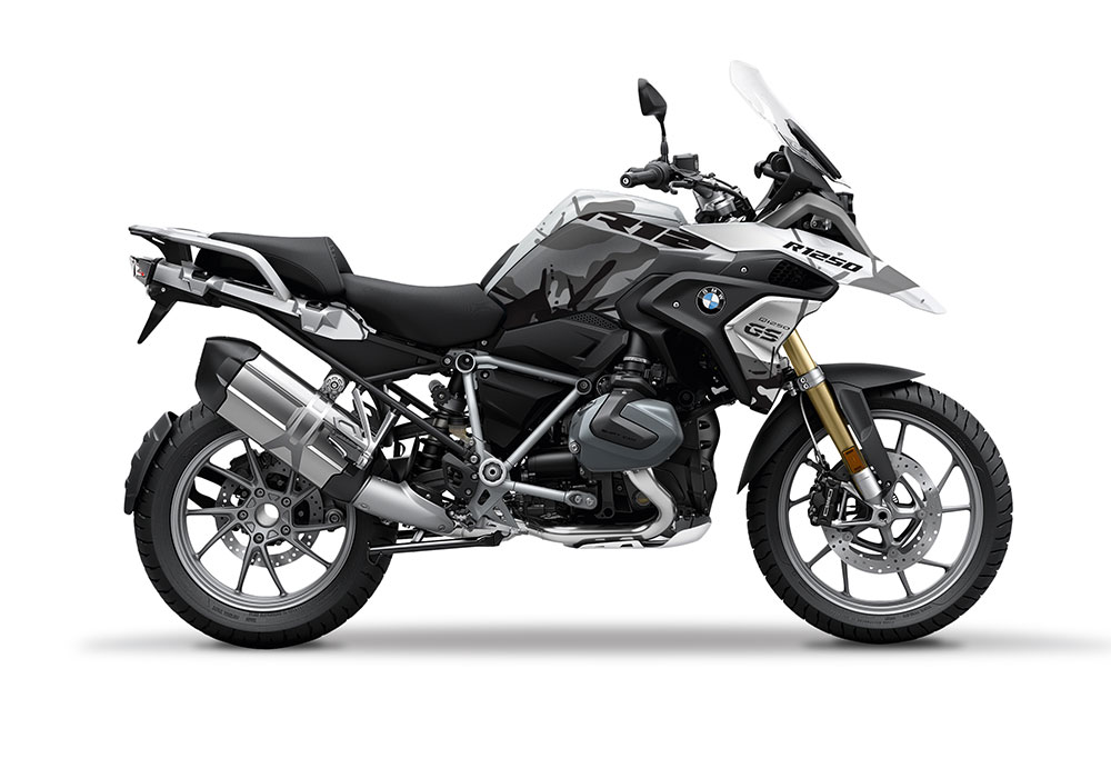 SIG 1110 02 BMW R1250GS Light White Safari R12 Grey Stickers Kit
