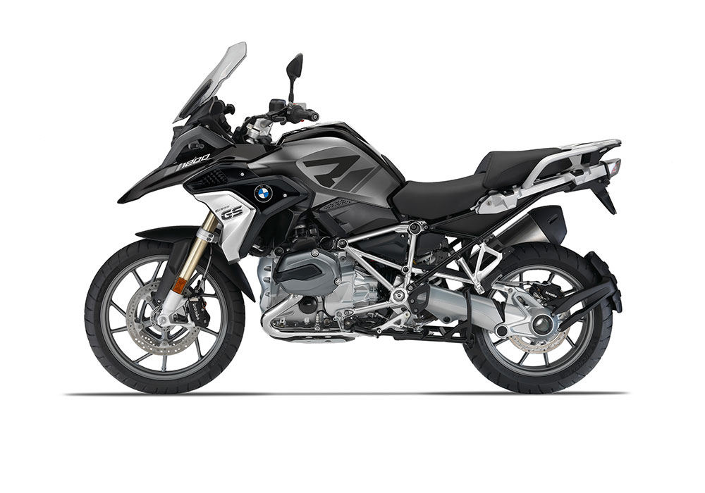 SIG 1115 01 BMW R1200GS 2017 2018 R LINE Grey Variation Stickers Black Storm Left