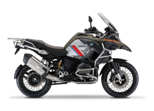 SIG 1120 01 BMW R1200GS Adv R LINE Grey Red Blue Stickers Olive Green