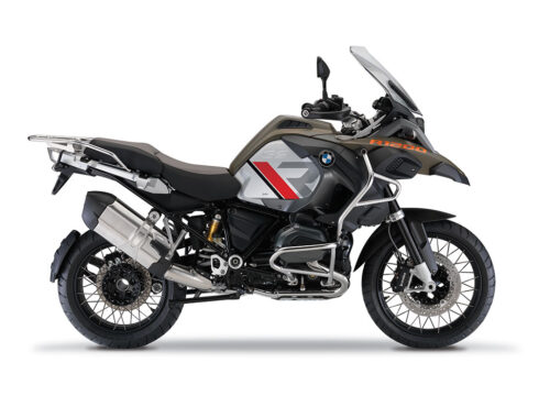 SIG 1121 01 BMW R1200GS Adv R LINE Grey Red Black Stickers Olive Green