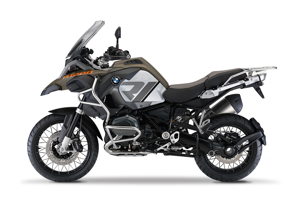 SIG 1122 01 BMW R1200GS Adv R LINE Grey Variation Stickers Olive Green left