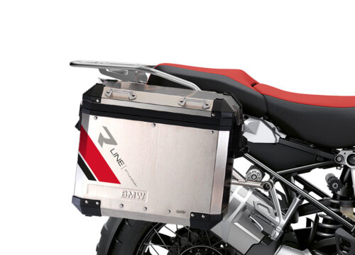 SIG 1131 BMW Aluminum Panniers R Line Grey Red Black 02