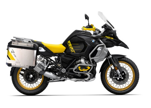 SIG 1133 BMW Aluminum Panniers R Line Grey Yellow Black