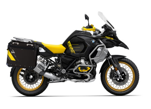 SIG 1136 BMW Aluminum Panniers Black R Line Grey Yellow