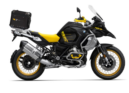 SIG 1143 BMW Aluminum Top Box Black R Line Grey Yellow top