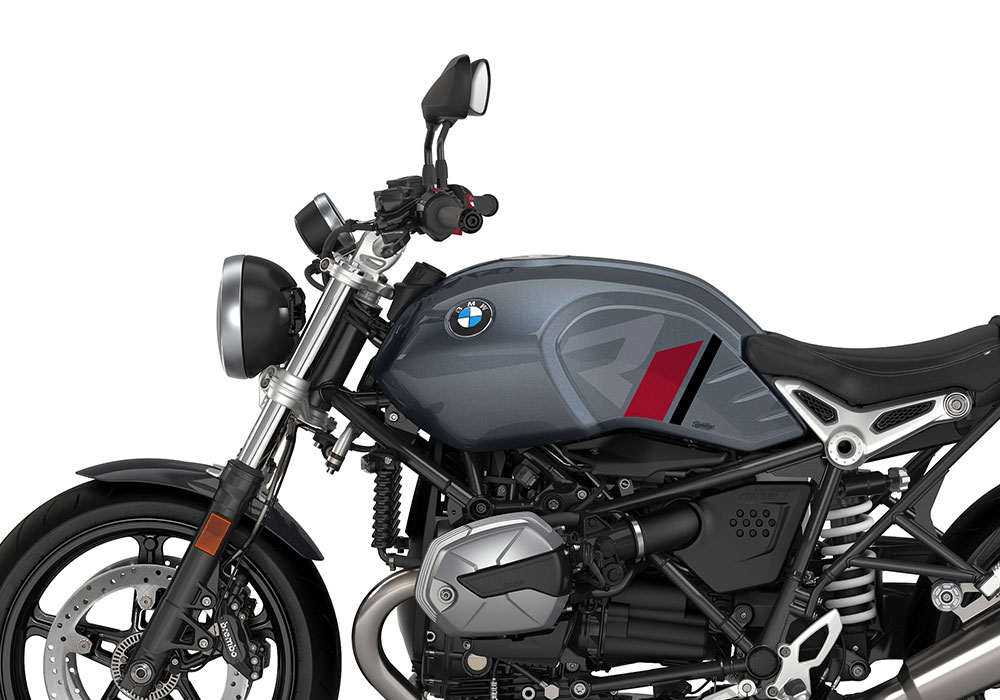 SIG 1125 02 BMW RnineT Pure R LINE Grey Red Black Stickers Mineral Grey Left 02