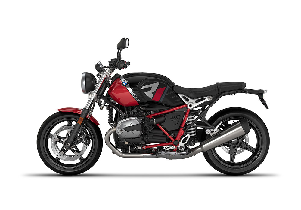 SIG 1129 02 BMW RnineT Pure R LINE Grey Red Stickers Black Storm Metallic Racing Red Left
