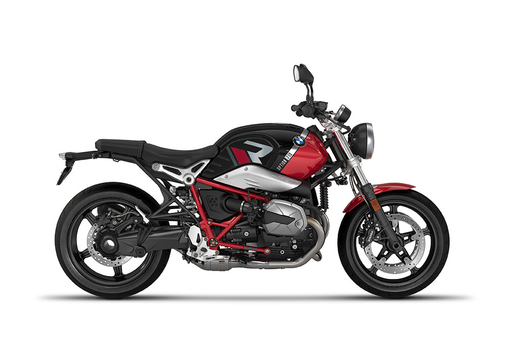 SIG 1129 02 BMW RnineT Pure R LINE Grey Red Stickers Black Storm Metallic Racing Red Right