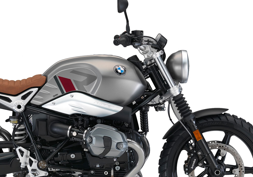 SIG 1129 03 BMW RnineT Scrambler R LINE Grey Red Grey Stickers Monolith Metallic right rear 02