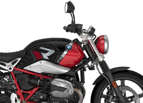 SIG 1129 03 BMW RnineT Scrambler R LINE Grey Red Grey Stickers Option 719 Black Strorm Metallic Racing Red Right 02