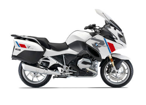 SIG 1152 01 BMW R1200RT R LINE Grey Red Blue Stickers ALPINE WHITE right