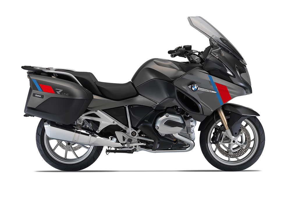 SIG 1152 01 BMW R1200RT R LINE Grey Red Blue Stickers Callisto Grey Metallic Matt right