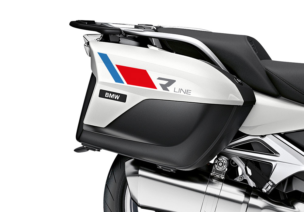 SIG 1152 03 BMW R1250RT R LINE Grey Red Blue Stickers Alpine White 2021 Right 03