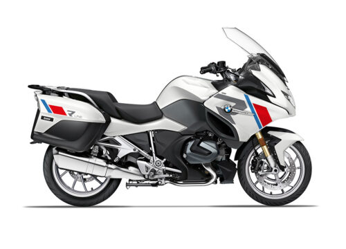 SIG 1152 03 BMW R1250RT R LINE Grey Red Blue Stickers Alpine White 2021 Right