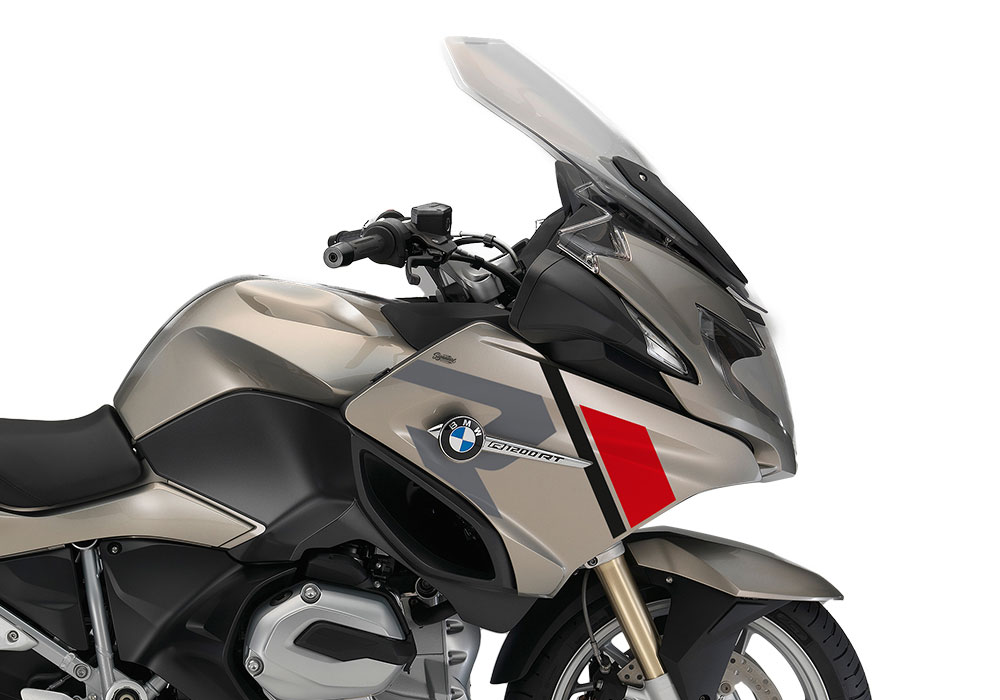 SIG 1153 01 BMW R1200RT R LINE Grey Red Black Stickers Platinum Bronze Metallic right 02