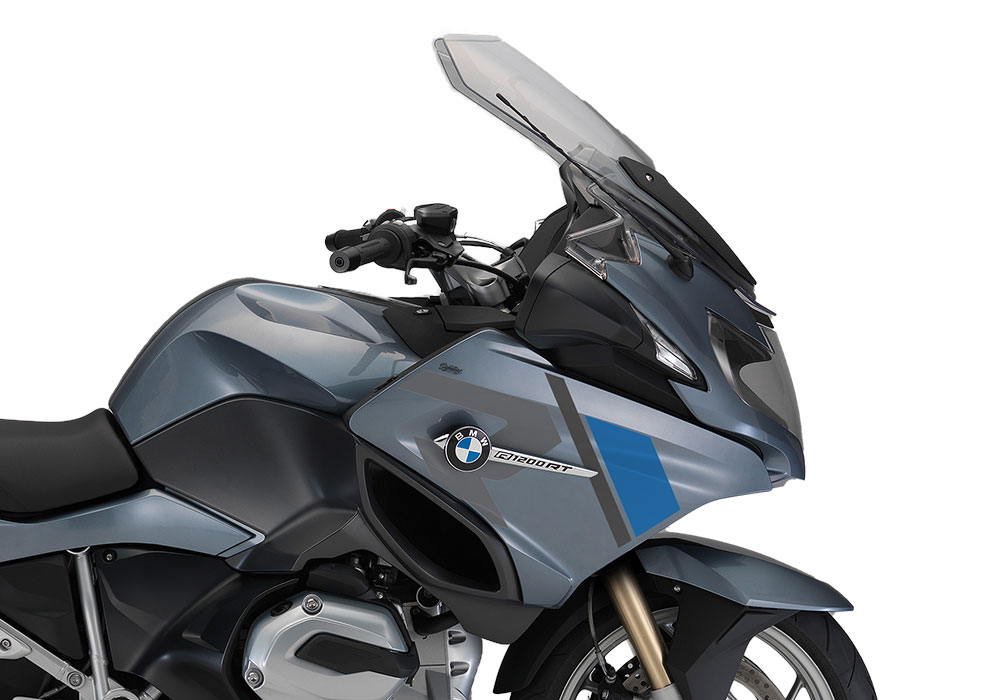 SIG 1155 01 BMW R1200RT R LINE Grey Blue Stickers Quartz Blue Metallic right 02