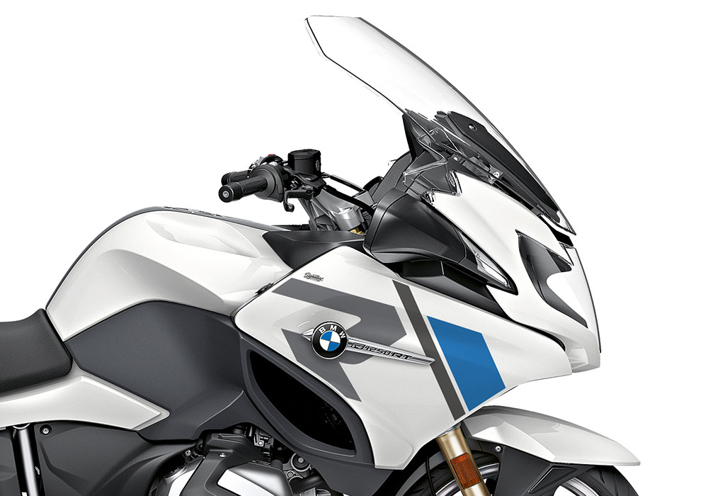 SIG 1155 02 BMW R1250RT R LINE Grey Blue Stickers Alpine White 2018 2020 Right 02