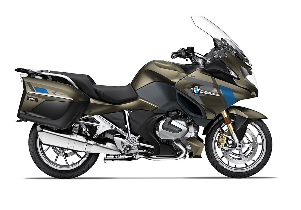 SIG 1155 02 BMW R1250RT R LINE Grey Blue Stickers Style Elegance Manhattan metallic Right 1