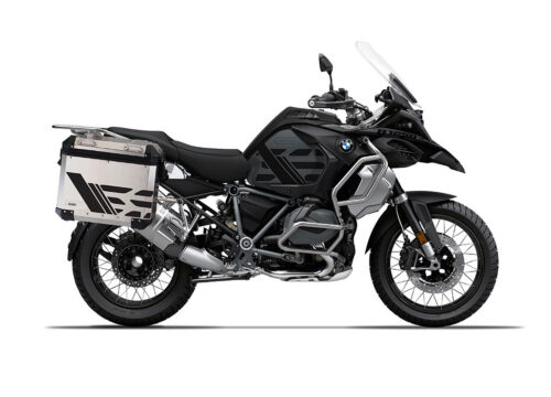 SIG 1164 BMW ALU Panniers GS Line Black Stickers Pannier Silver 1