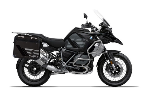 SIG 1165 BMW ALU Panniers GS Line Silver Stickers Pannier Black