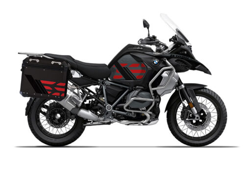 SIG 1168 BMW ALU Panniers GS Line Red Stickers 1