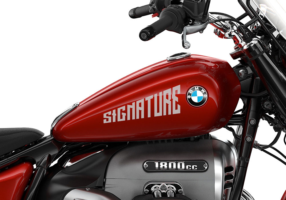 SIG 1187 02 R18 Classic SIGNATURE Silver Gloss Stickers Mars Red 02