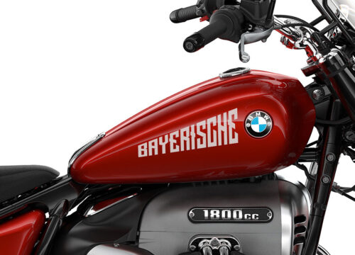 SIG 1201 02 R18 Classic BAYERISCHE Silver Gloss Stickers Red Mars 02