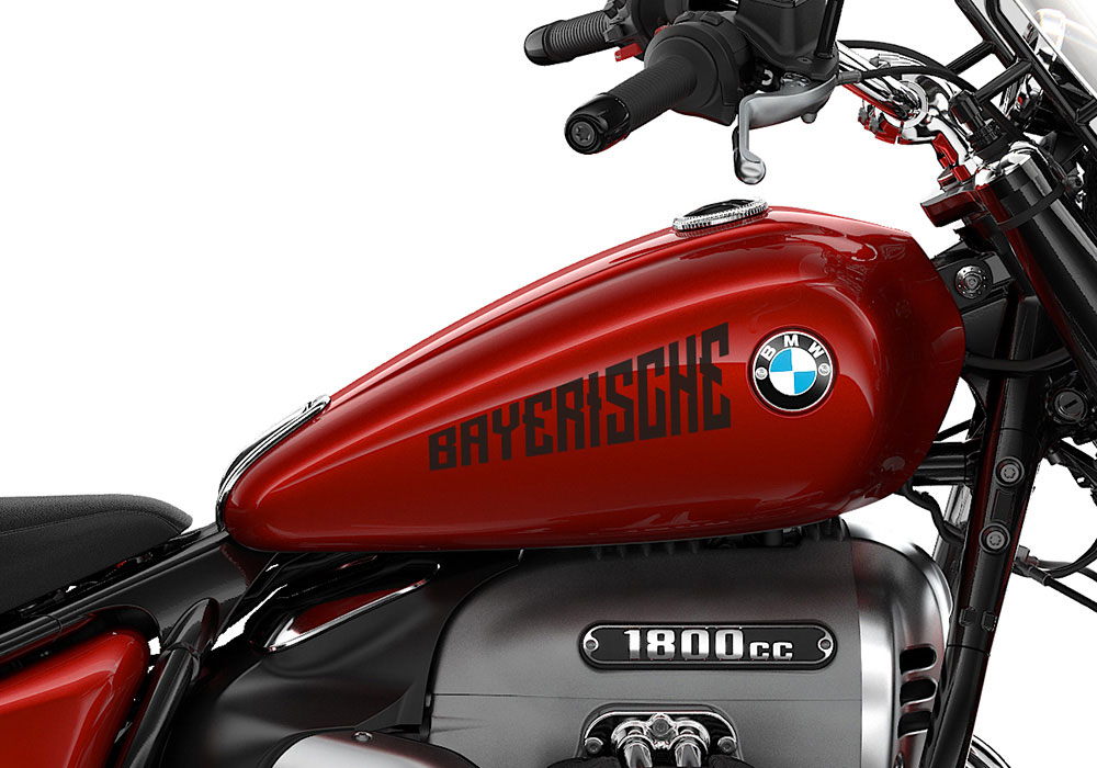 SIG 1202 02 R18 Classic BAYERISCHE Black Gloss Stickers Mars Red 02