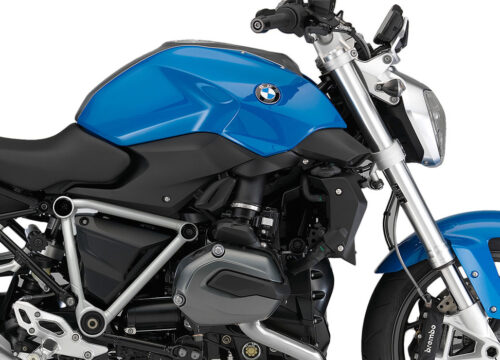 SIG 1243 01 BMW R1200R PYRAMID FRAME Silver Gloss STICKERS Montego Blue Metallic Right 02