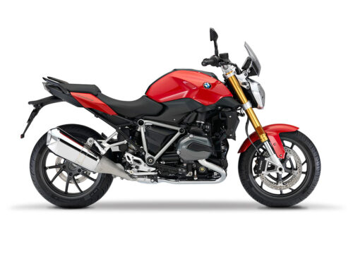 SIG 1243 01 BMW R1200R PYRAMID FRAME Silver Gloss STICKERS Racing Red Right