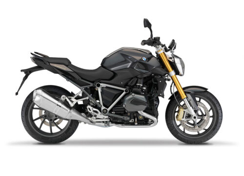 SIG 1243 01 BMW R1200R PYRAMID FRAME Silver Gloss STICKERS Sapphire Black Metallic Right