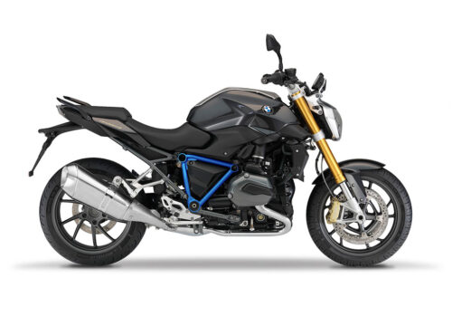 SIG 1244 01 BMW R1200R PYRAMID FRAME Cobalt Blue STICKERS Sapphire Black Metallic Right