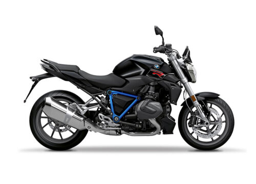 SIG 1244 02 BMW R1250R PYRAMID FRAME COBALT BLUE STICKERS Black Strorm Metallic Right