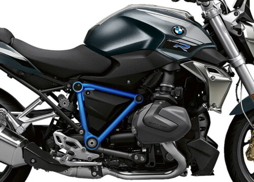 SIG 1244 02 BMW R1250R PYRAMID FRAME COBALT BLUE STICKERS Mineral Grey Metallic Right 02