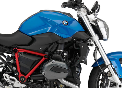 SIG 1245 01 BMW R1200R PYRAMID FRAME Red Gloss STICKERS Montego Blue Metallic Right 02