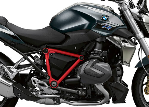 SIG 1245 02 BMW R1250R PYRAMID FRAME Red Gloss STICKERS Mineral Grey Metallic Right 02