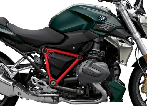 SIG 1245 02 BMW R1250R PYRAMID FRAME Red Gloss STICKERS Style Exclusive Right 02