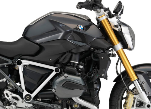 SIG 1246 01 BMW R1200R PYRAMID FRAME White Gloss STICKERS Sapphire Black Metallic Right 02