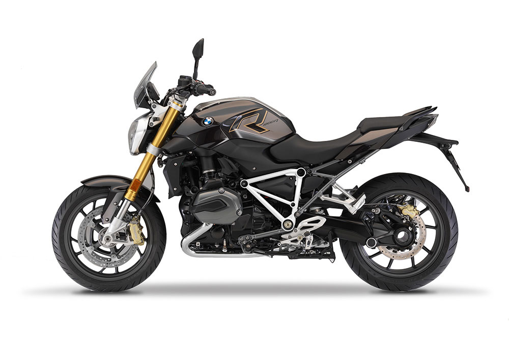 SIG 1246 01 BMW R1200R PYRAMID FRAME White Gloss STICKERS Style Exclusive Left