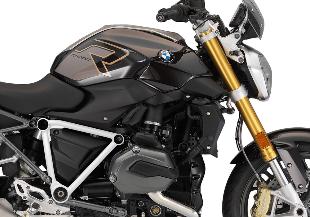 SIG 1246 01 BMW R1200R PYRAMID FRAME White Gloss STICKERS Style Exclusive Right 02