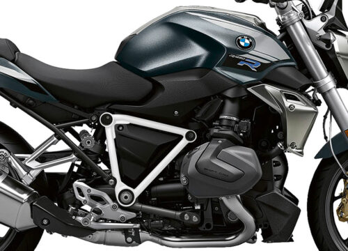 SIG 1246 02 BMW R1250R PYRAMID FRAME White Gloss STICKERS Mineral grey Meallic Right 02