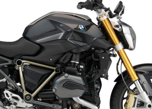 SIG 1247 01 BMW R1200R PYRAMID FRAME Champagne STICKERS Sapphire Black Metallic Right 02
