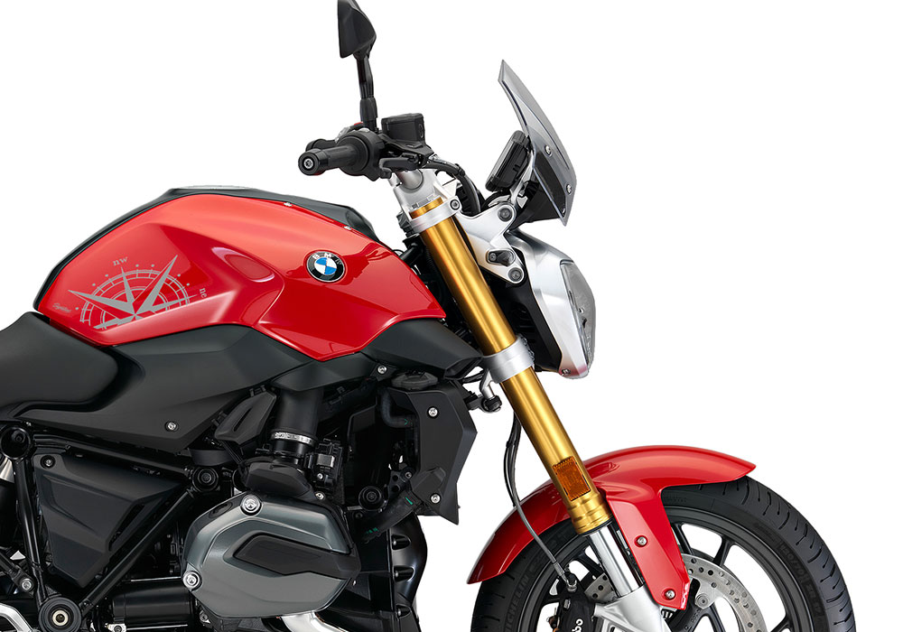 SIG 1248 01 BMW R1200R Compass Silver Gloss Stickers Racing Red Right 02