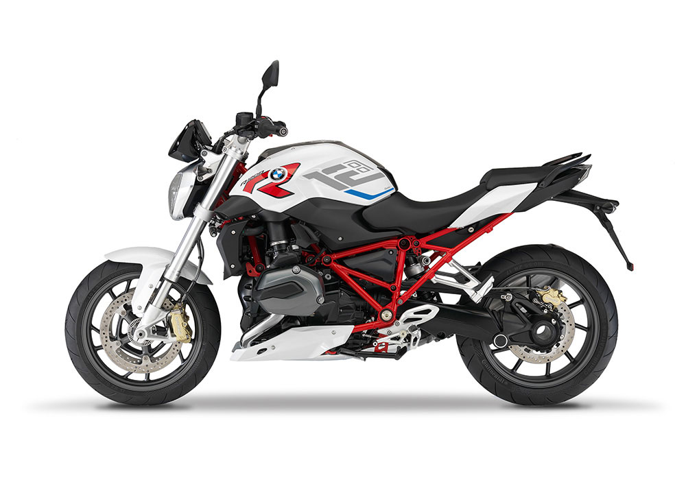 SIG 1257 01 BMW R1200R Raise Silver Cobalt Blue Stickers Light White Left