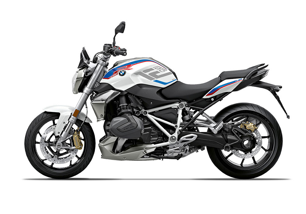 SIG 1257 02 BMW R1250R Raise Silver Cobalt Blue Stickers Style HP Left