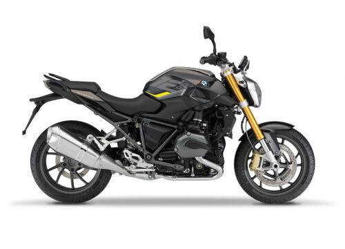 SIG 1258 01 BMW R1200R Raise Silver Yellow Stickers Sapphire Black Metallic Right