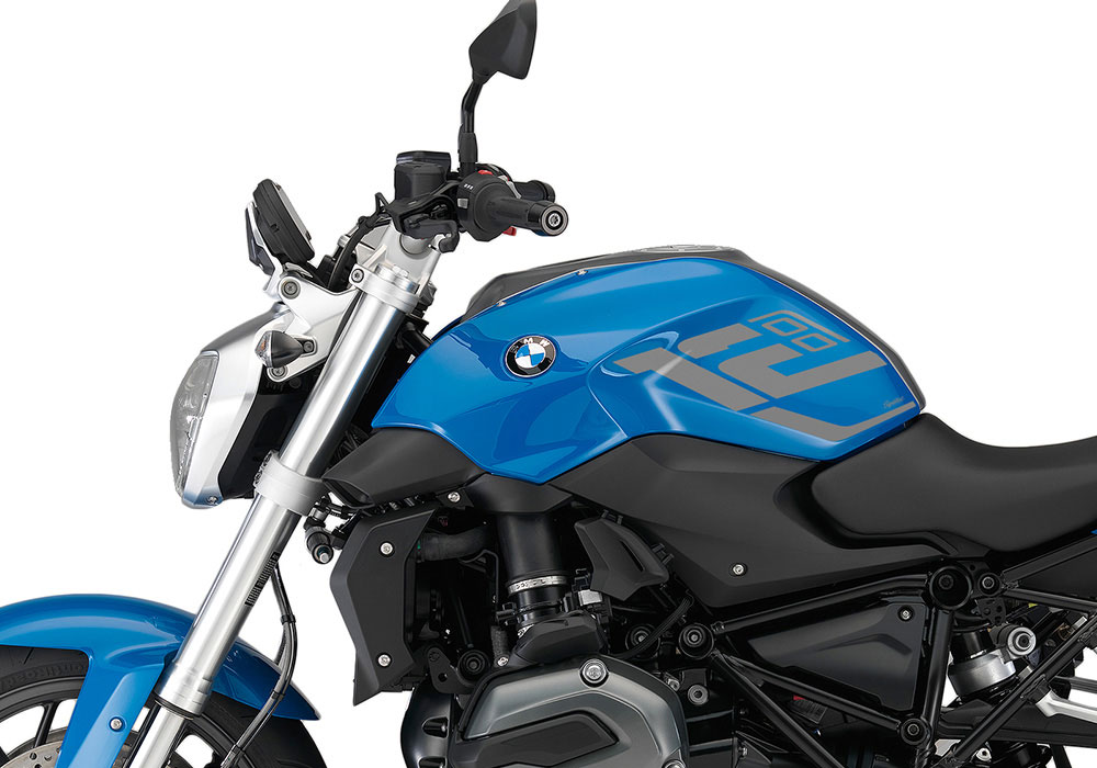 SIG 1259 01 BMW R1200R Raise Silver Dark Silver Stickers Mondego Blue Metallic Left 02