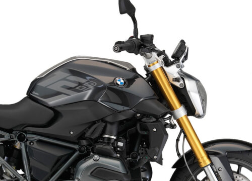 SIG 1259 01 BMW R1200R Raise Silver Dark Silver Stickers Sapphire Black Metallic Right 02