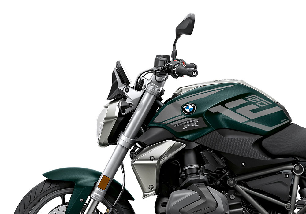 SIG 1259 02 BMW R1250R Raise Silver Dark Silver Stickers Style Exclusive Left 02