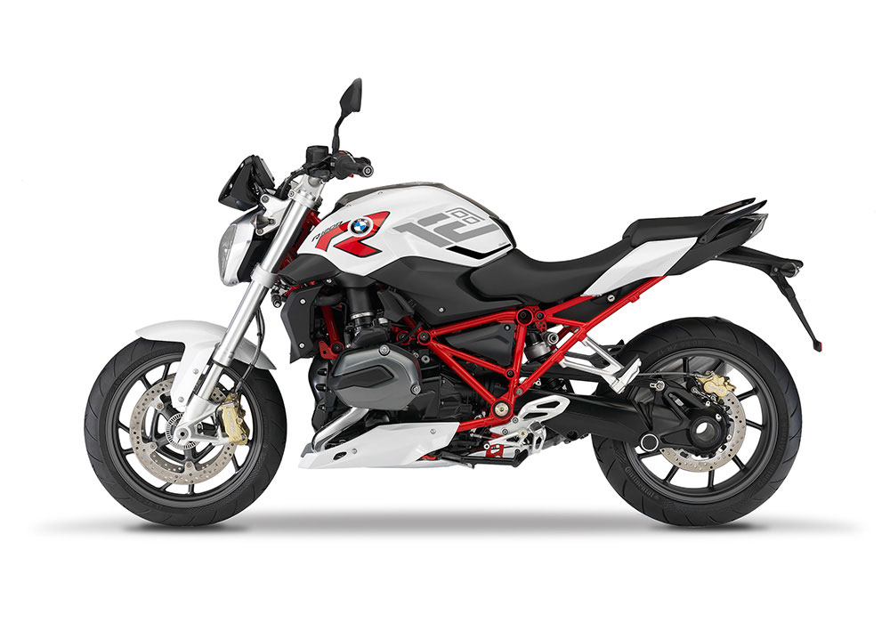 SIG 1260 01 BMW R1200R Raise Silver Black Stickers Light White Left